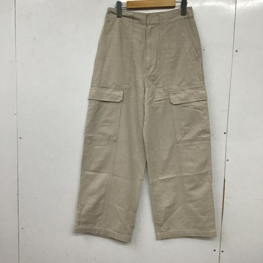 ニコアンド niko and... パンツ ワークパンツ、ペインターパンツ スソタブヤワラカカーゴパンツ タグ付 M 無地 ベージュ / ベージュ / beige レディース USED 古着 中古 10161031