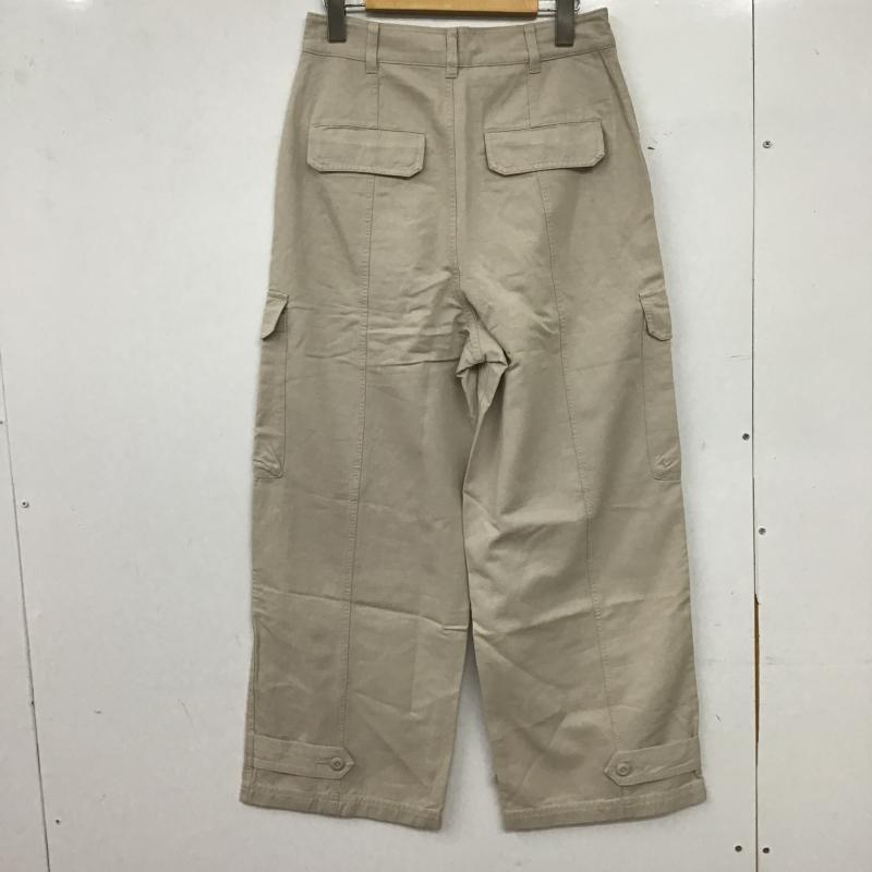 ニコアンド niko and... パンツ ワークパンツ、ペインターパンツ スソタブヤワラカカーゴパンツ タグ付 M 無地 ベージュ / ベージュ / beige レディース USED 古着 中古 10161031
