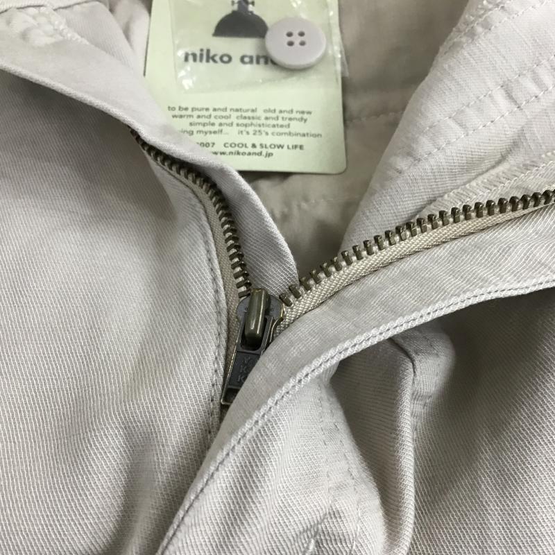 ニコアンド niko and... パンツ ワークパンツ、ペインターパンツ スソタブヤワラカカーゴパンツ タグ付 M 無地 ベージュ / ベージュ / beige レディース USED 古着 中古 10161031