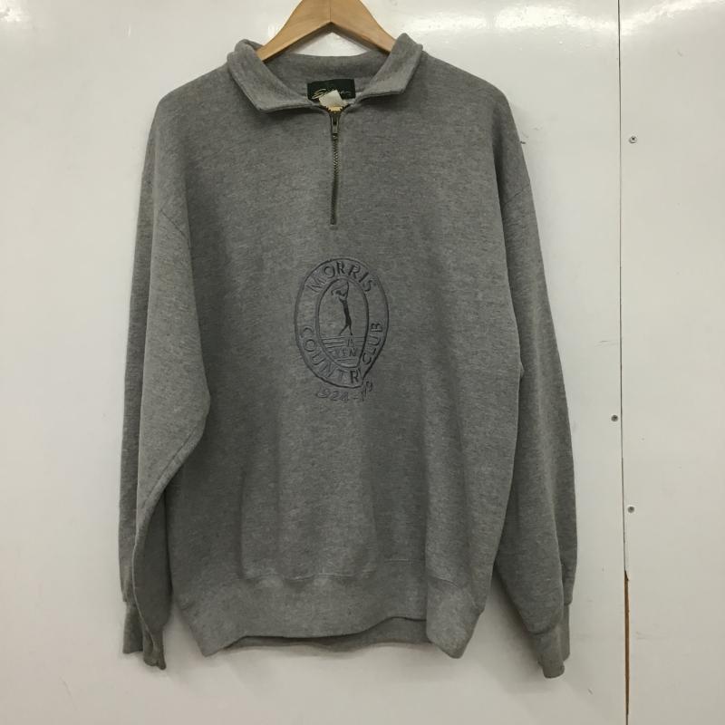 サハラ sahara トレーナー 長袖 長袖トレーナー スウェット L ロゴ、文字 灰 / グレー / gray メンズ USED 古着 中古 10161033