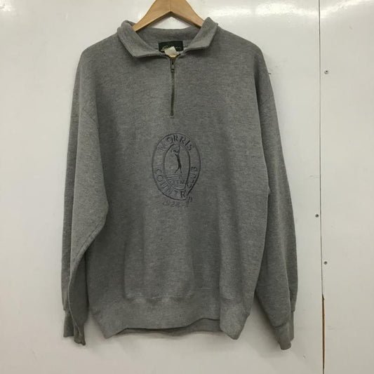 サハラ sahara トレーナー 長袖 長袖トレーナー スウェット L ロゴ、文字 灰 / グレー / gray メンズ USED 古着 中古 10161033