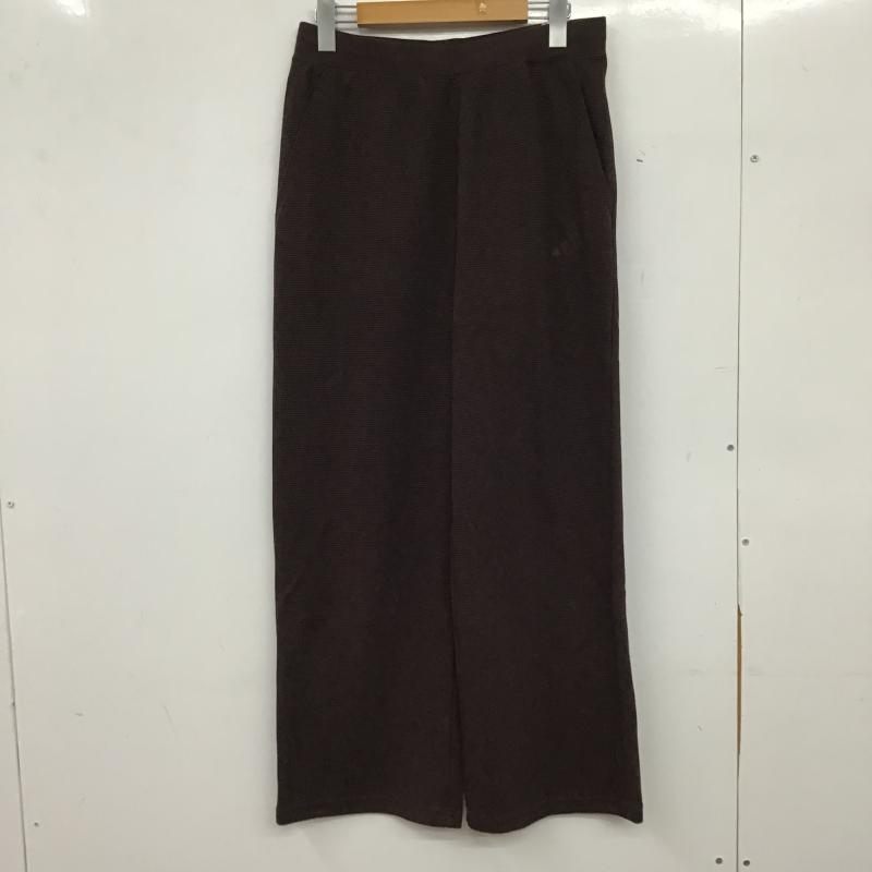 アディダス adidas ボトムス ボトムス KE7560 ワッフル ルーズフィット パンツ XL 無地 茶 / ブラウン / brown レディース USED 古着 中古 10161034