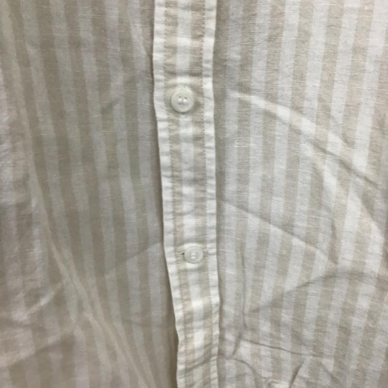 バナナリパブリック BANANA REPUBLIC シャツ、ブラウス 長袖 長袖シャツ ストライプシャツ カラーシャツ L ボーダー柄 ベージュ / ベージュ / beige X アイボリー / アイボリー / メンズ USED 古着 中古 10161035