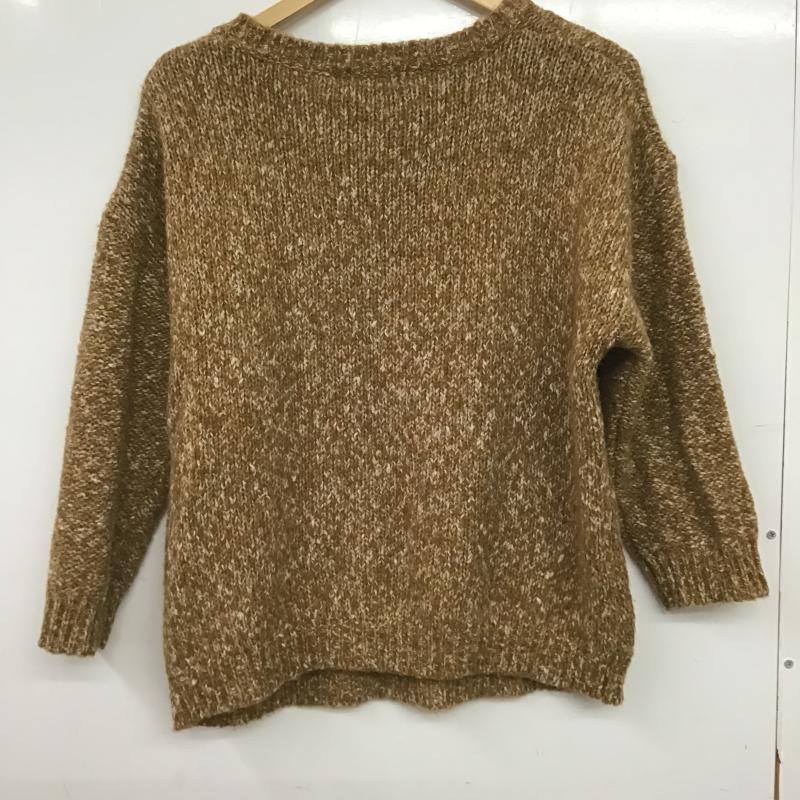 ニコアンド niko and... ニット、セーター 長袖 無地 茶 / ブラウン / brown レディース USED 古着 中古 10161039