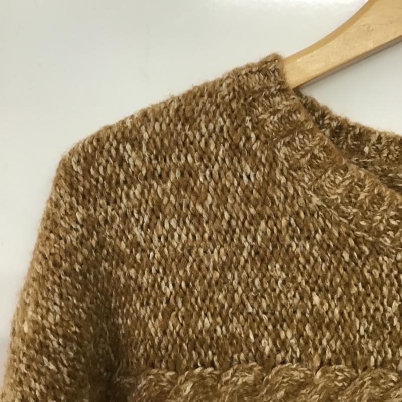 ニコアンド niko and... ニット、セーター 長袖 無地 茶 / ブラウン / brown レディース USED 古着 中古 10161039