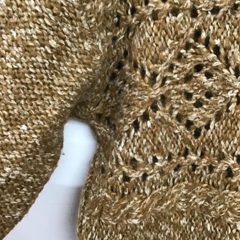 ニコアンド niko and... ニット、セーター 長袖 無地 茶 / ブラウン / brown レディース USED 古着 中古 10161039