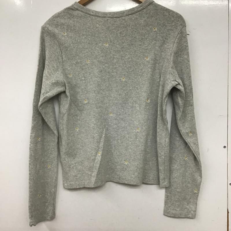 フリークスストア FREAK S STORE Tシャツ 長袖 1120248902621 ミニデイジー刺繍 ロンT 25AW FREE 無地 X 刺繍 灰 / グレー / gray レディース USED 古着 中古 10161041