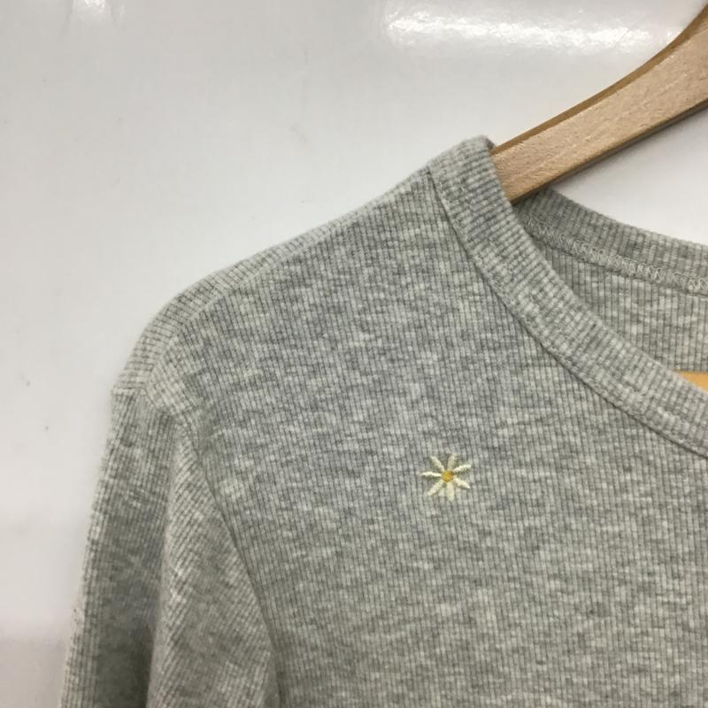 フリークスストア FREAK S STORE Tシャツ 長袖 1120248902621 ミニデイジー刺繍 ロンT 25AW FREE 無地 X 刺繍 灰 / グレー / gray レディース USED 古着 中古 10161041