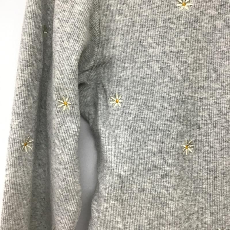 フリークスストア FREAK S STORE Tシャツ 長袖 1120248902621 ミニデイジー刺繍 ロンT 25AW FREE 無地 X 刺繍 灰 / グレー / gray レディース USED 古着 中古 10161041
