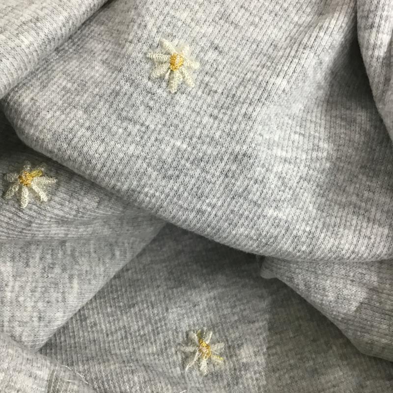 フリークスストア FREAK S STORE Tシャツ 長袖 1120248902621 ミニデイジー刺繍 ロンT 25AW FREE 無地 X 刺繍 灰 / グレー / gray レディース USED 古着 中古 10161041