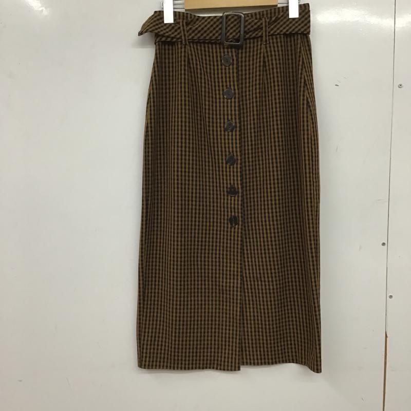 ザラ ZARA スカート ロングスカート S チェック マルチカラー / マルチカラー / multicolor レディース USED 古着 中古 10161043