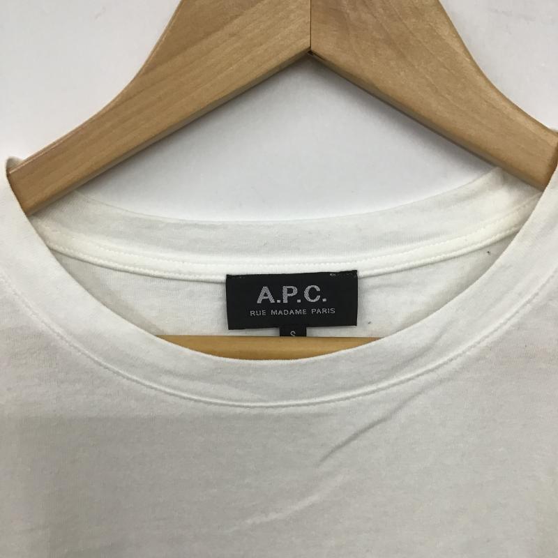 アーペーセー A.P.C. Tシャツ 半袖 S プリント X ロゴ、文字 白 / ホワイト / white レディース USED 古着 中古 10161044