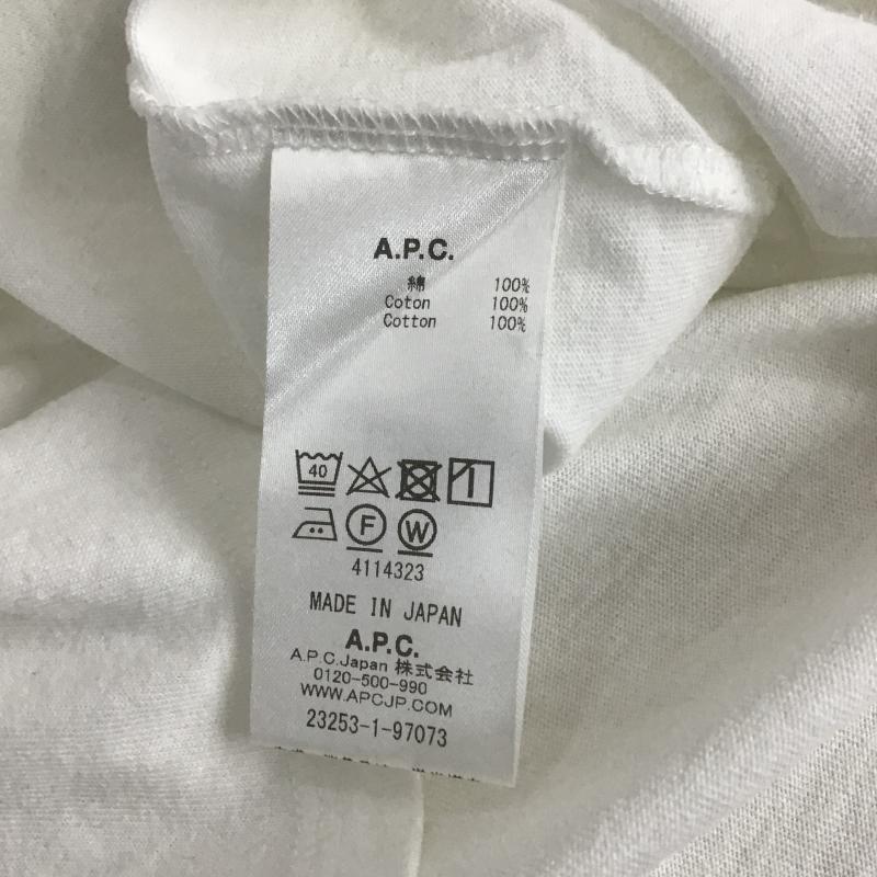 アーペーセー A.P.C. Tシャツ 半袖 S プリント X ロゴ、文字 白 / ホワイト / white レディース USED 古着 中古 10161044