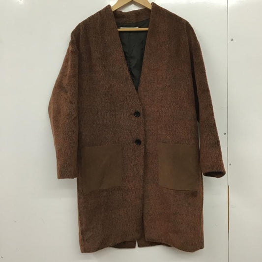 ケービーエフ KBF コート コート一般 無地 茶 / ブラウン / brown レディース USED 古着 中古 10161046