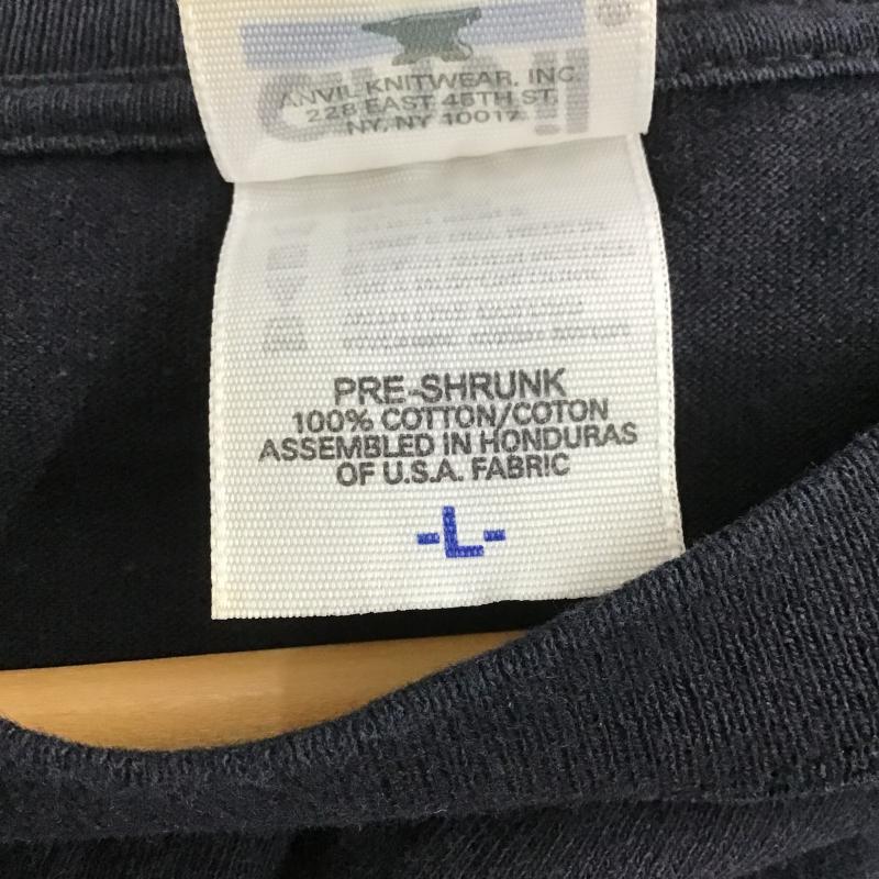 古着 USED Tシャツ 半袖 半袖カットソー プリントTシャツ クルーネックカットソー L ロゴ、文字 紺 / ネイビー / navy メンズ USED 古着 中古 10161047