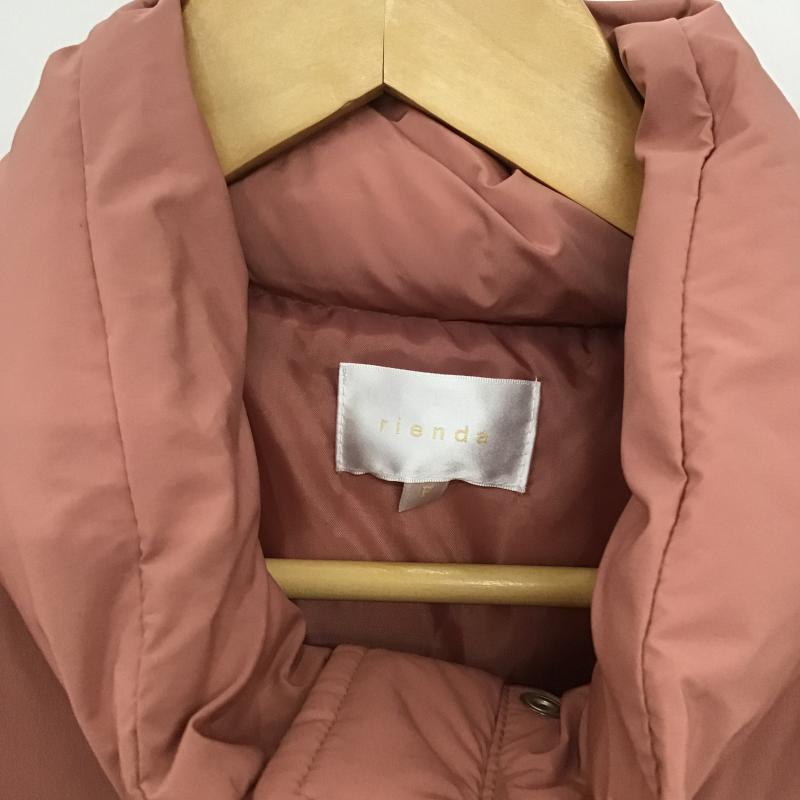 リエンダ rienda ジャケット、上着 ダウンジャケット 110FA330-0310 FREE 無地 桃 / ピンク / pink レディース USED 古着 中古 10161048
