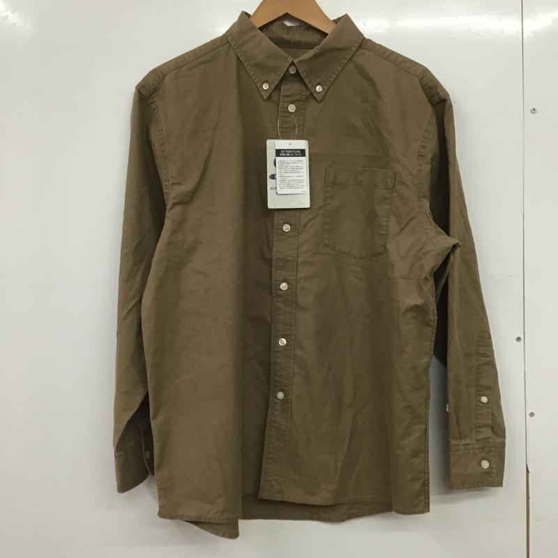 チャンピオン Champion シャツ、ブラウス 長袖 長袖シャツ 無地シャツ カラーシャツ ボタンダウンシャツ M 無地 ベージュ / ベージュ / beige メンズ USED 古着 中古 10161054