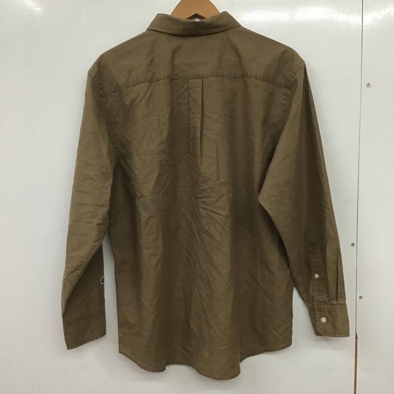チャンピオン Champion シャツ、ブラウス 長袖 長袖シャツ 無地シャツ カラーシャツ ボタンダウンシャツ M 無地 ベージュ / ベージュ / beige メンズ USED 古着 中古 10161054