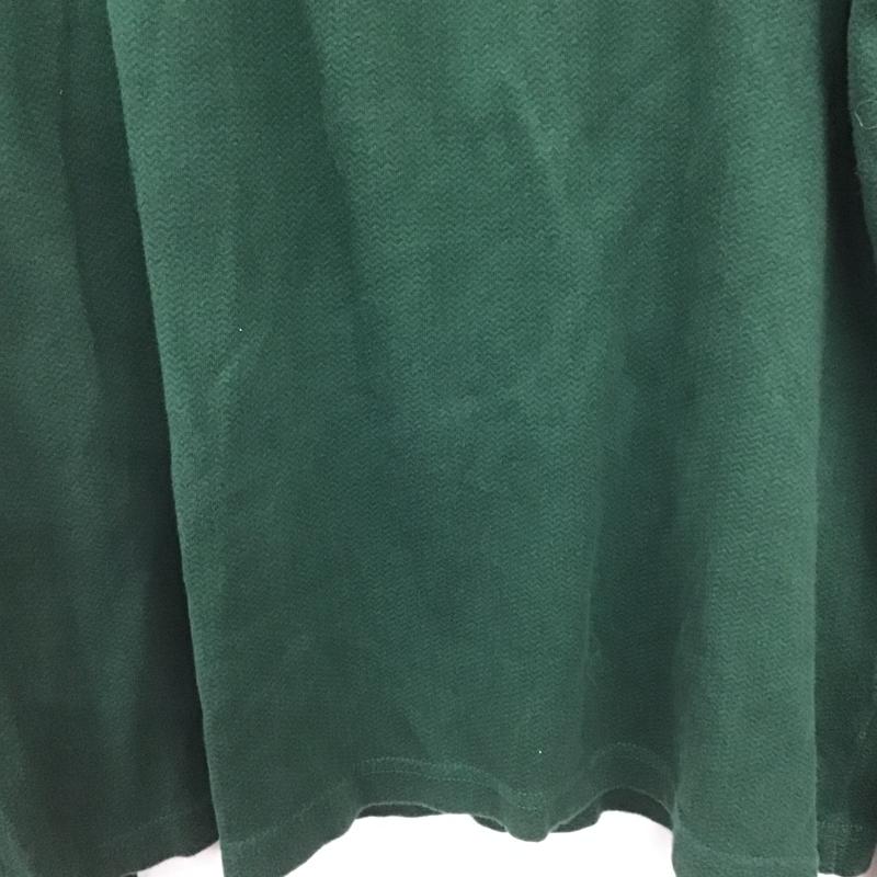 チャップス CHAPS トレーナー 長袖 長袖スウェット ジップアップネックカットソー トレーナー XL ロゴ、文字 緑 / グリーン / green メンズ USED 古着 中古 10161055