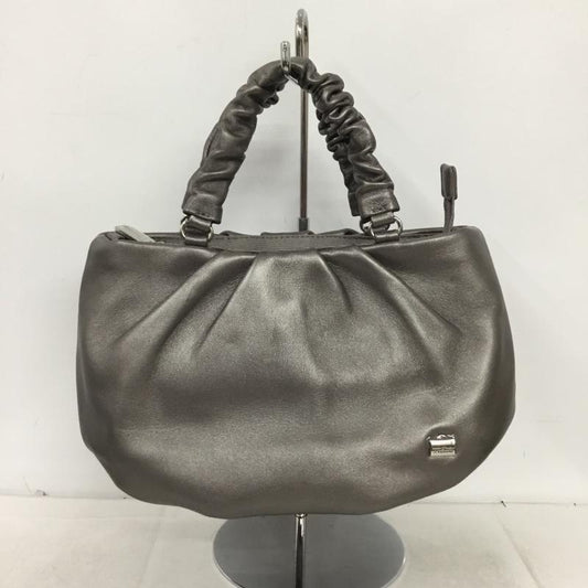 ラ バガジェリー LA BAGAGERIE ハンドバッグ ハンドバッグ ギャザーハンドル ロゴ、文字 銀 / シルバー / silver color レディース USED 古着 中古 10161056