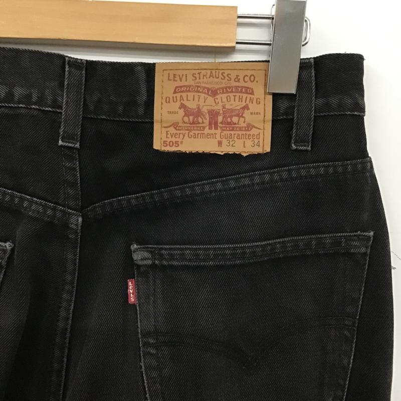 リーバイストラウスアンドコー Levi Strauss & co. パンツ デニム、ジーンズ デニムパンツ スリムパンツ カジュアルパンツ 32インチ 無地 黒 / ブラック / black メンズ USED 古着 中古 10161057