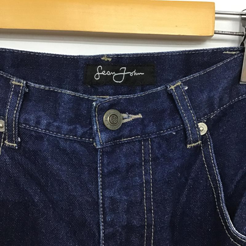 ショーンジョン SEANJOHN パンツ デニム、ジーンズ ワイドパンツ カジュアルパンツ ワークパンツ 32インチ 無地 インディゴ / インディゴ / Indigo メンズ USED 古着 中古 10161059