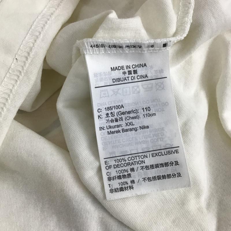 エアジョーダン AIR JORDAN カットソー 長袖 長袖カットソー クルーネックカットソー プリントカットソー XXL ロゴ、文字 白 / ホワイト / white メンズ USED 古着 中古 10161062