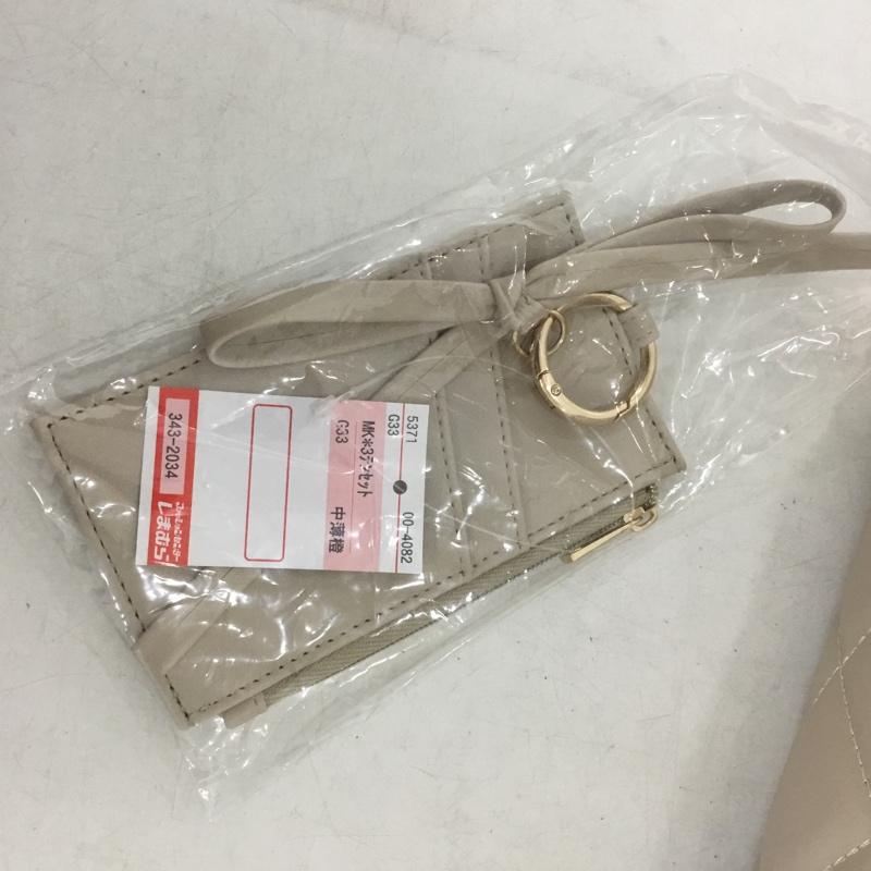 メルミー melume ハンドバッグ ハンドバッグ 3点セット 小物ケース エコバッグ 無地 ベージュ / ベージュ / beige レディース USED 古着 中古 10161063