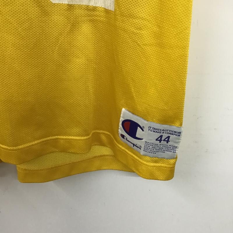 チャンピオン Champion タンクトップ タンクトップ タンクトップ ノースリーブカットソー クルーネック 44 ロゴ、文字 黄 / イエロー / yellow メンズ USED 古着 中古 10161064