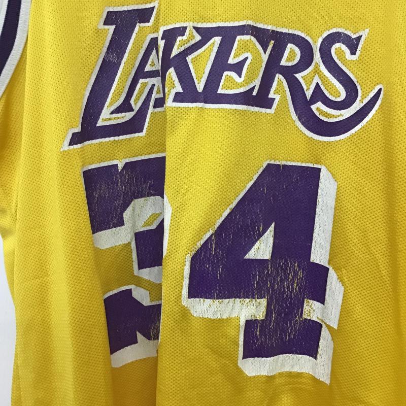 チャンピオン Champion タンクトップ タンクトップ タンクトップ ノースリーブカットソー クルーネック 44 ロゴ、文字 黄 / イエロー / yellow メンズ USED 古着 中古 10161064