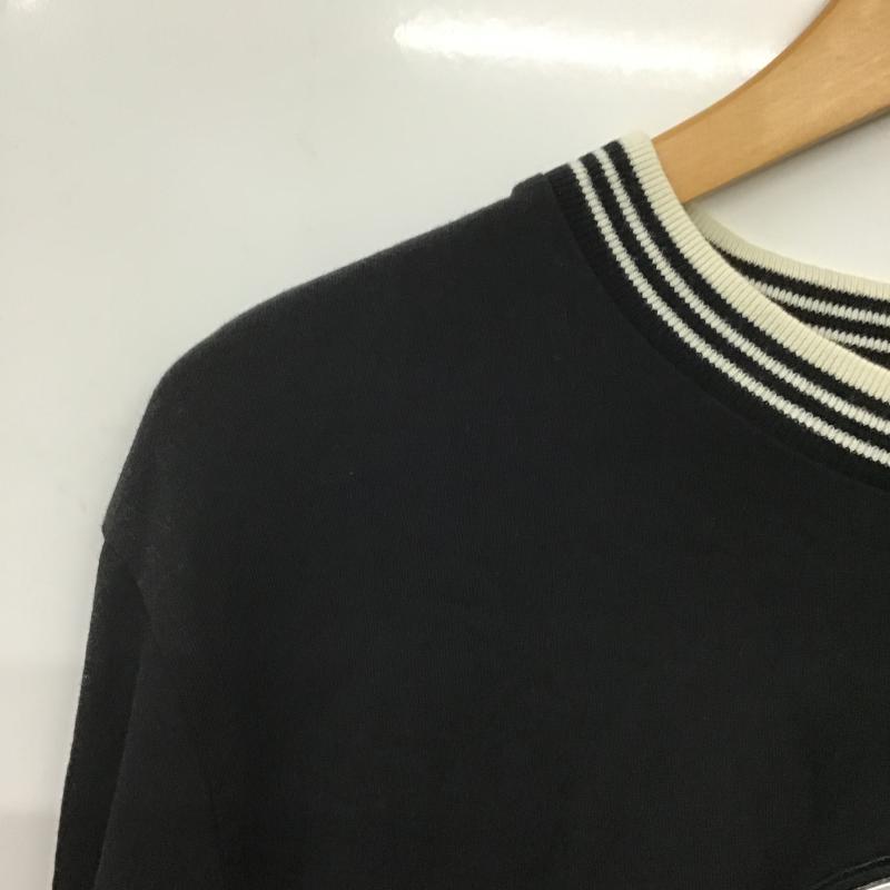 シュプリーム Supreme カットソー 長袖 長袖カットソー プリントカットソー クルーネック M ロゴ、文字 黒 / ブラック / black メンズ USED 古着 中古 10161065