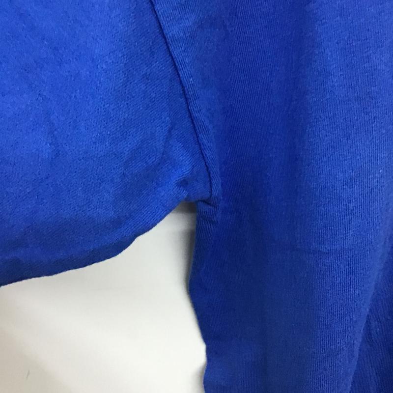 アディダス adidas Tシャツ 半袖 半袖カットソー プリントTシャツ クルーネックカットソー L ロゴ、文字 青 / ブルー / blue メンズ USED 古着 中古 10161068