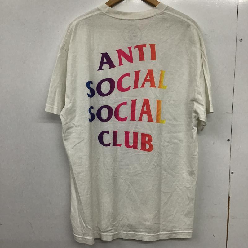 アンチソーシャルソーシャルクラブ ANTI SOCIAL SOCIAL CLUB Tシャツ 半袖 半袖カットソー プリントTシャツ クルーネックカットソー XL ロゴ、文字 白 / ホワイト / white メンズ USED 古着 中古 10161069