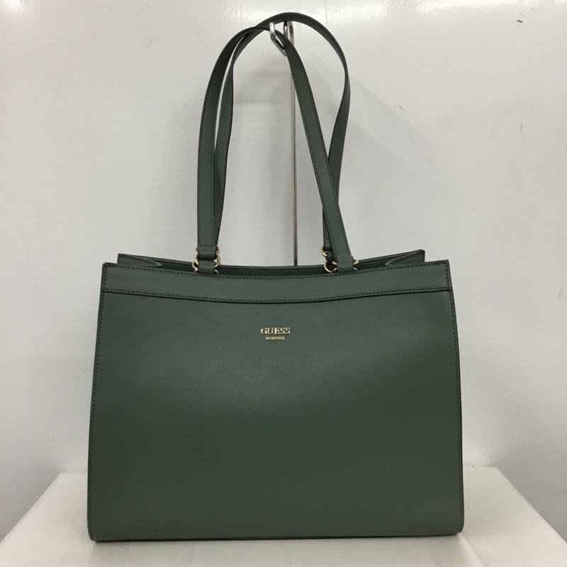 ゲス Guess トートバッグ トートバッグ ロゴ、文字 緑 / グリーン / green レディース USED 古着 中古 10161070