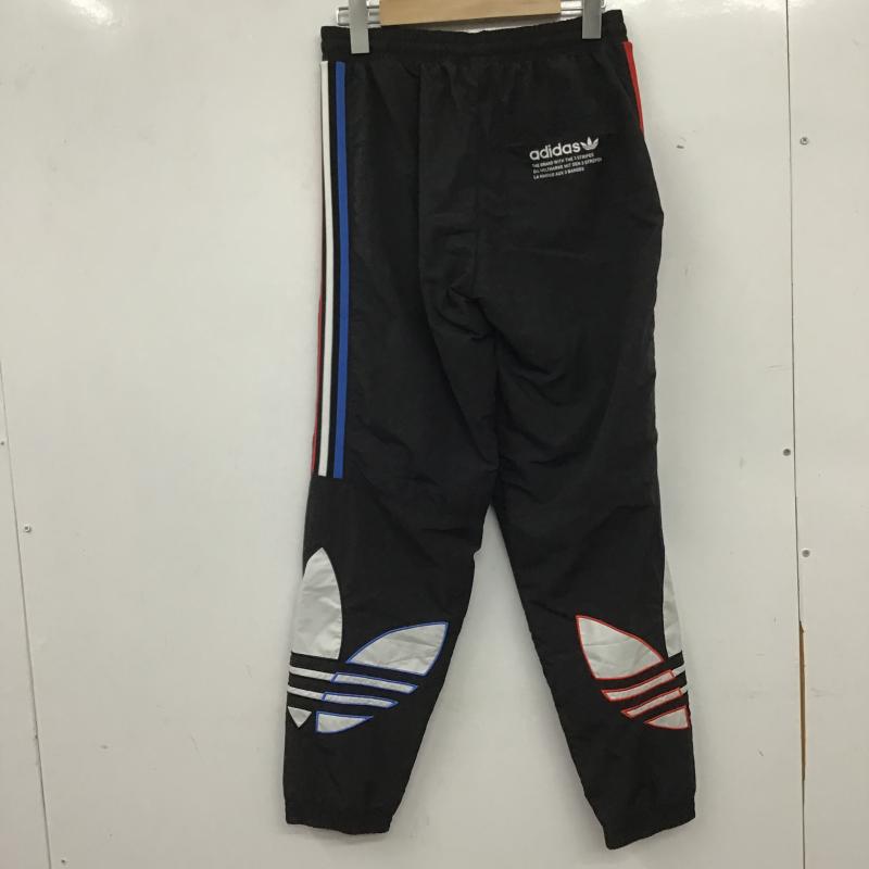 アディダス adidas パンツ ワークパンツ、ペインターパンツ ナイロンパンツ ワイドパンツ カジュアルパンツ ジャージ S ロゴ、文字 黒 / ブラック / black メンズ USED 古着 中古 10161074