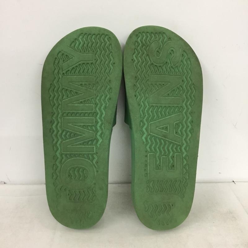 トミー ジーンズ TOMMY JEANS サンダル サンダル プールスライドサンダル シャワーサンダル 26cm 26.0cm ロゴ、文字 緑 / グリーン / green メンズ USED 古着 中古 10161075