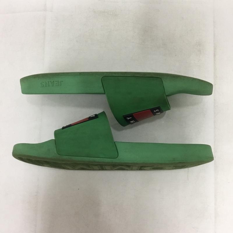 トミー ジーンズ TOMMY JEANS サンダル サンダル プールスライドサンダル シャワーサンダル 26cm 26.0cm ロゴ、文字 緑 / グリーン / green メンズ USED 古着 中古 10161075
