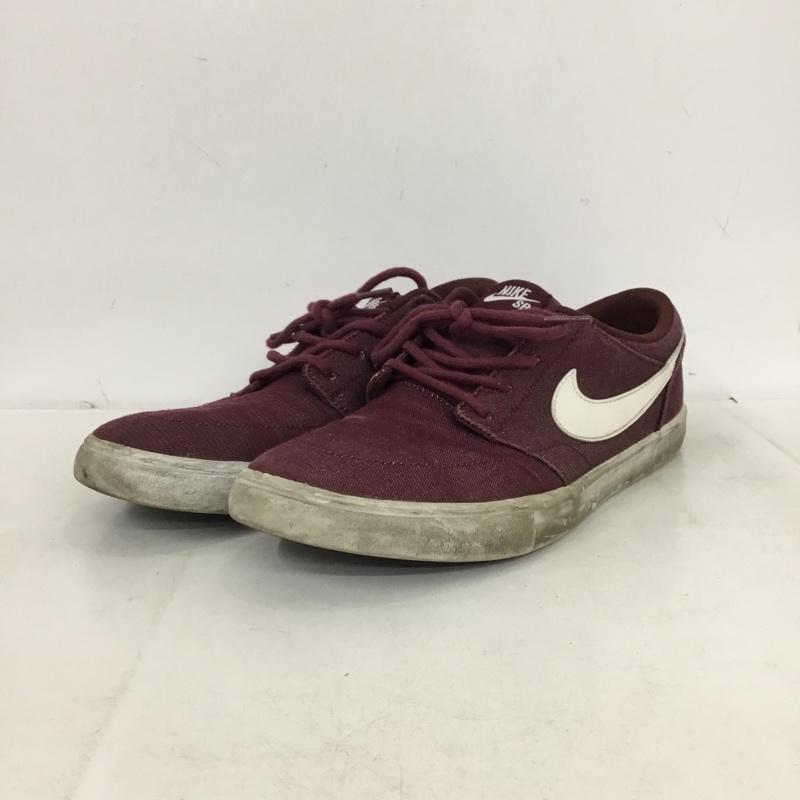 ナイキ NIKE スニーカー スニーカー 880269-610 Portmore 2 Canvas Premium SB 26.5cm 26.5cm ロゴ、文字 ボルドー / ボルドー / メンズ USED 古着 中古 10161077