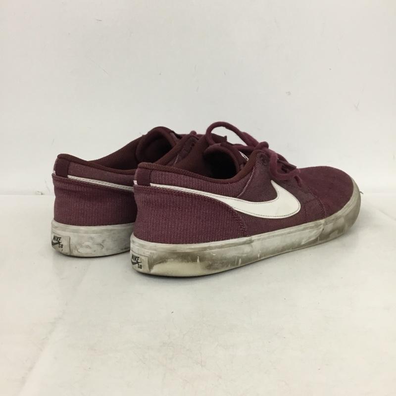 ナイキ NIKE スニーカー スニーカー 880269-610 Portmore 2 Canvas Premium SB 26.5cm 26.5cm ロゴ、文字 ボルドー / ボルドー / メンズ USED 古着 中古 10161077