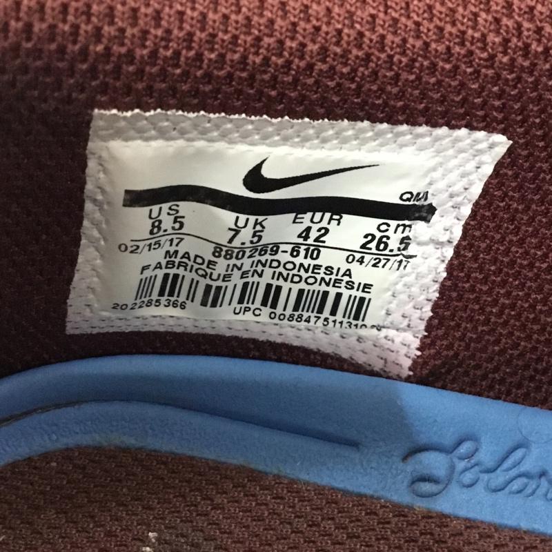 ナイキ NIKE スニーカー スニーカー 880269-610 Portmore 2 Canvas Premium SB 26.5cm 26.5cm ロゴ、文字 ボルドー / ボルドー / メンズ USED 古着 中古 10161077