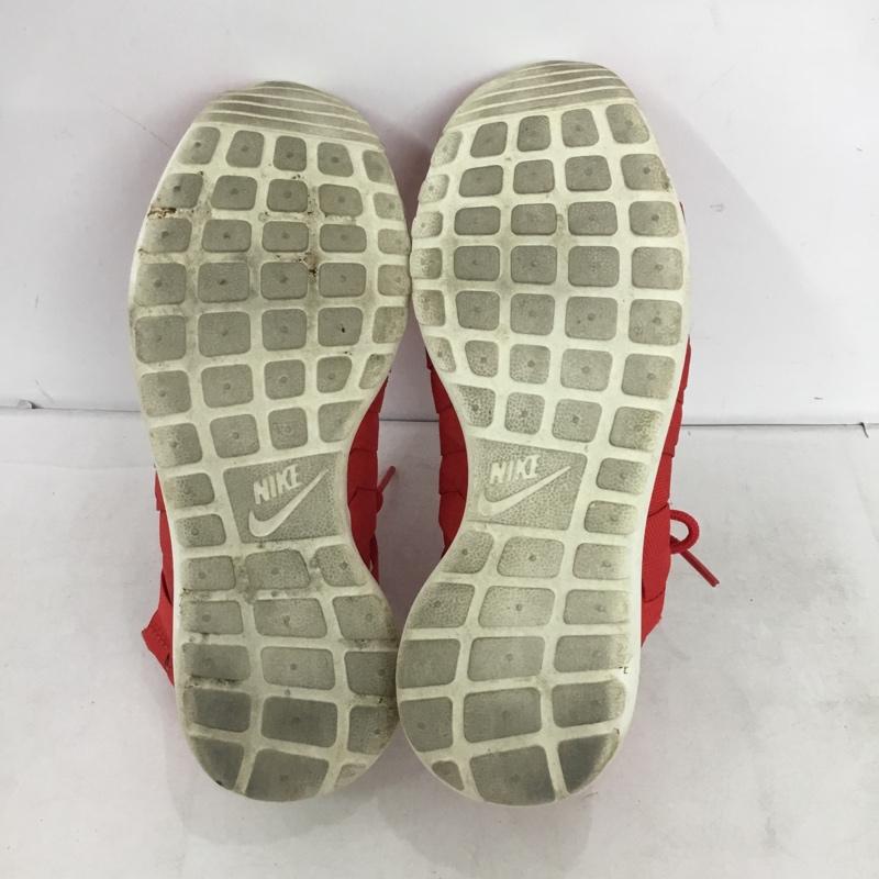 ナイキ NIKE スニーカー スニーカー 555257-600 WMNS ROSHE RUN WOVEN 23cm 23.0cm ロゴ、文字 赤 / レッド / red X 白 / ホワイト / white レディース USED 古着 中古 10161080