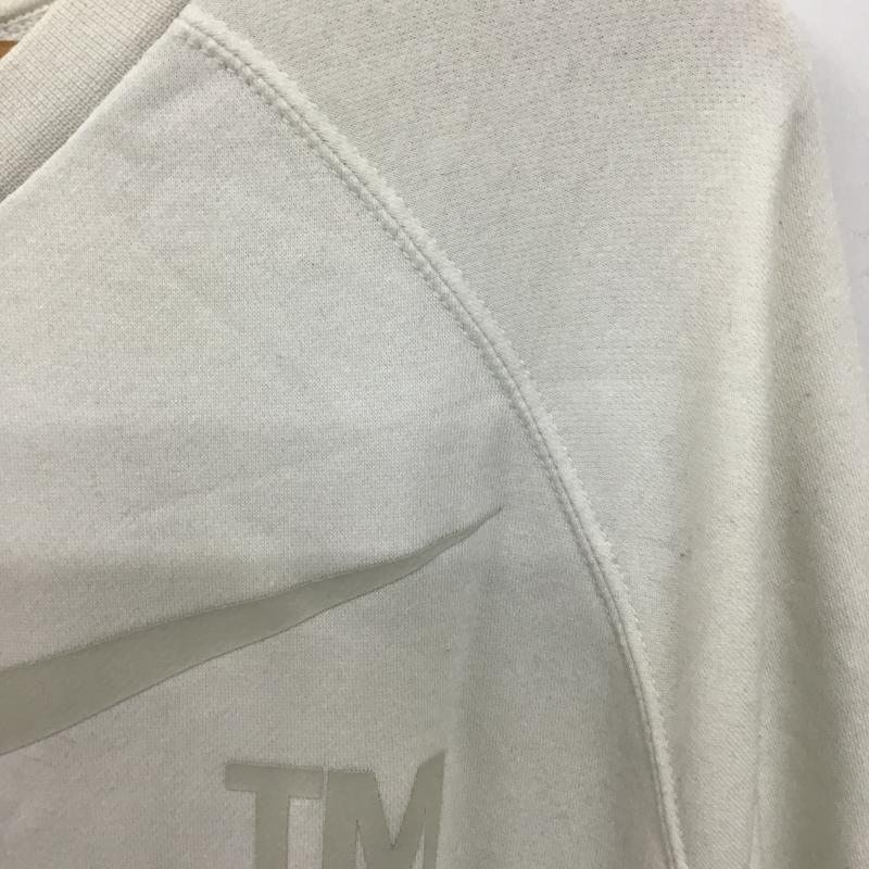 ナイキ NIKE トレーナー 長袖 長袖トレーナー スウェット クルーネック プルオーバー L ロゴ、文字 アイボリー / アイボリー / メンズ USED 古着 中古 10161084