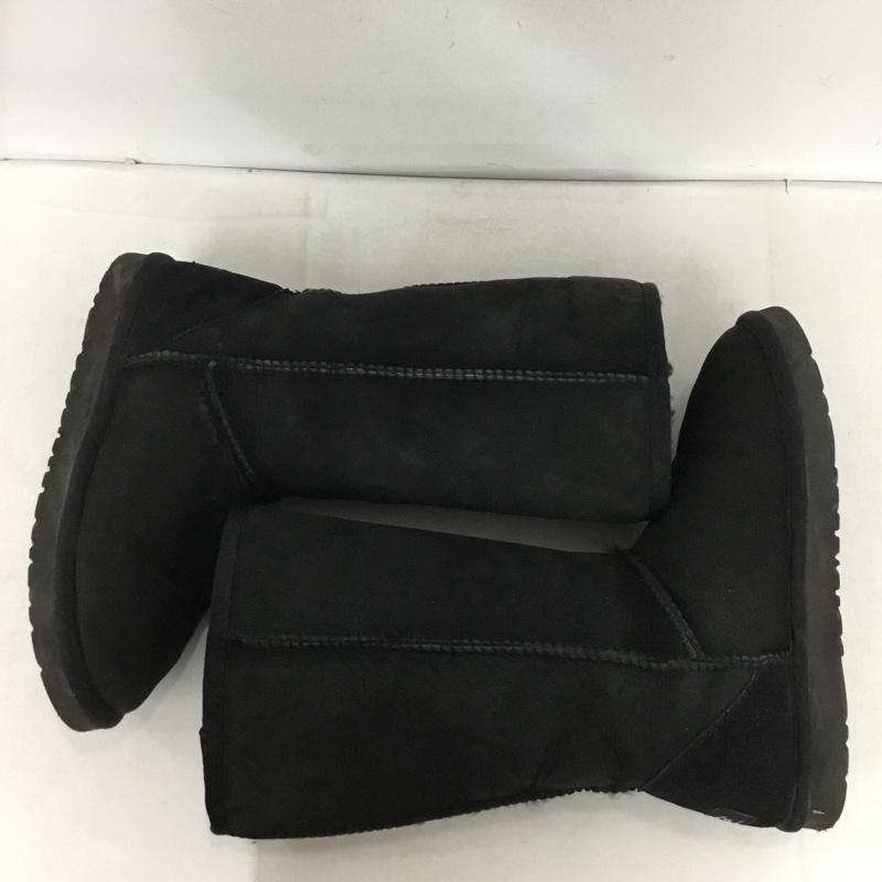 アグ UGG ブーツ 一般 5815 W CLASSIC TALL ムートンブーツ 23cm 23.0cm ロゴ、文字 黒 / ブラック / black レディース USED 古着 中古 10161085