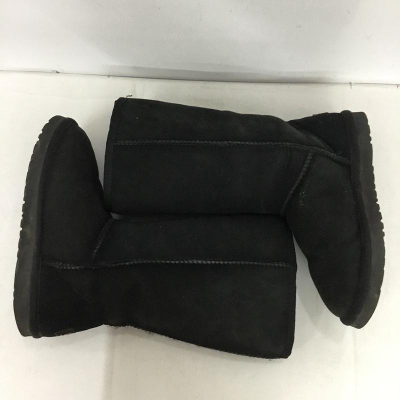 アグ UGG ブーツ 一般 5815 W CLASSIC TALL ムートンブーツ 23cm 23.0cm ロゴ、文字 黒 / ブラック / black レディース USED 古着 中古 10161085