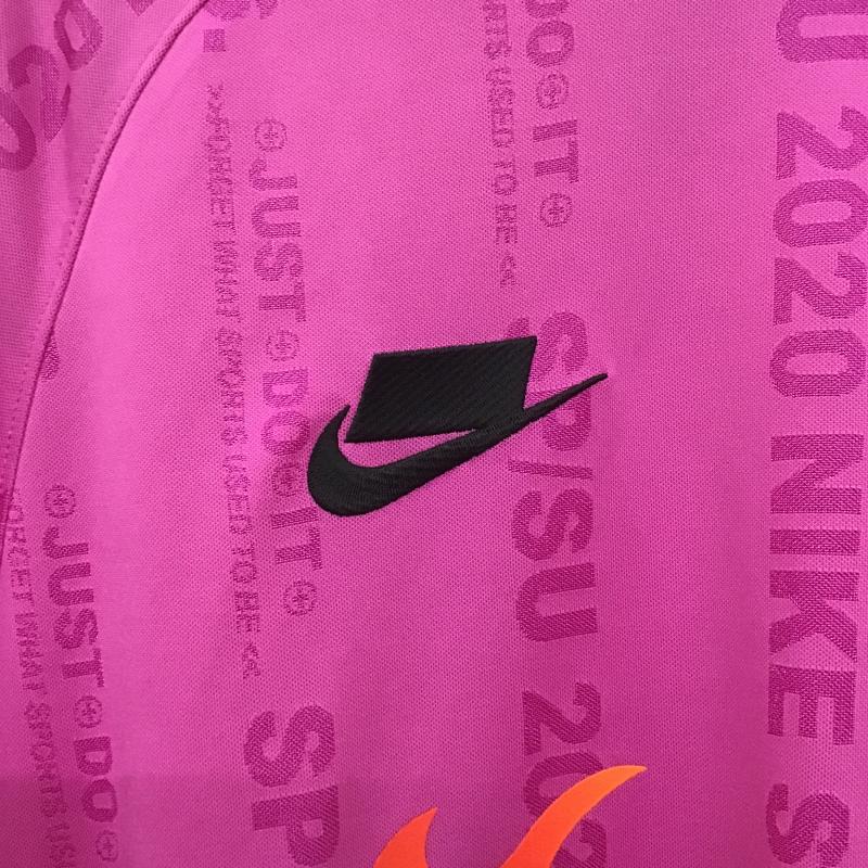 ナイキ NIKE カットソー 半袖 半袖カットソー プリントTシャツ クルーネックカットソー XXL ロゴ、文字 マゼンタ / マゼンタ / メンズ USED 古着 中古 10161086