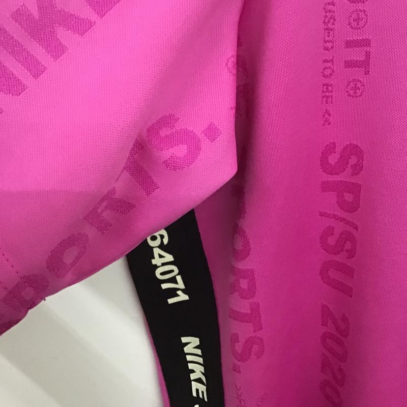 ナイキ NIKE カットソー 半袖 半袖カットソー プリントTシャツ クルーネックカットソー XXL ロゴ、文字 マゼンタ / マゼンタ / メンズ USED 古着 中古 10161086