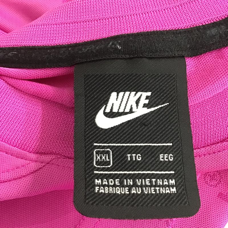 ナイキ NIKE カットソー 半袖 半袖カットソー プリントTシャツ クルーネックカットソー XXL ロゴ、文字 マゼンタ / マゼンタ / メンズ USED 古着 中古 10161086