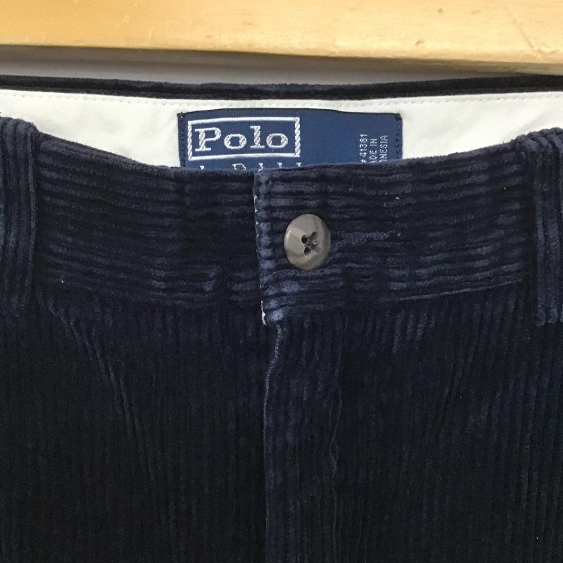 ポロバイラルフローレン Polo by RALPH LAUREN パンツ ワークパンツ、ペインターパンツ コーデュロイパンツ ワイドパンツ カジュアルパンツ 無地 紺 / ネイビー / navy メンズ USED 古着 中古 10161095