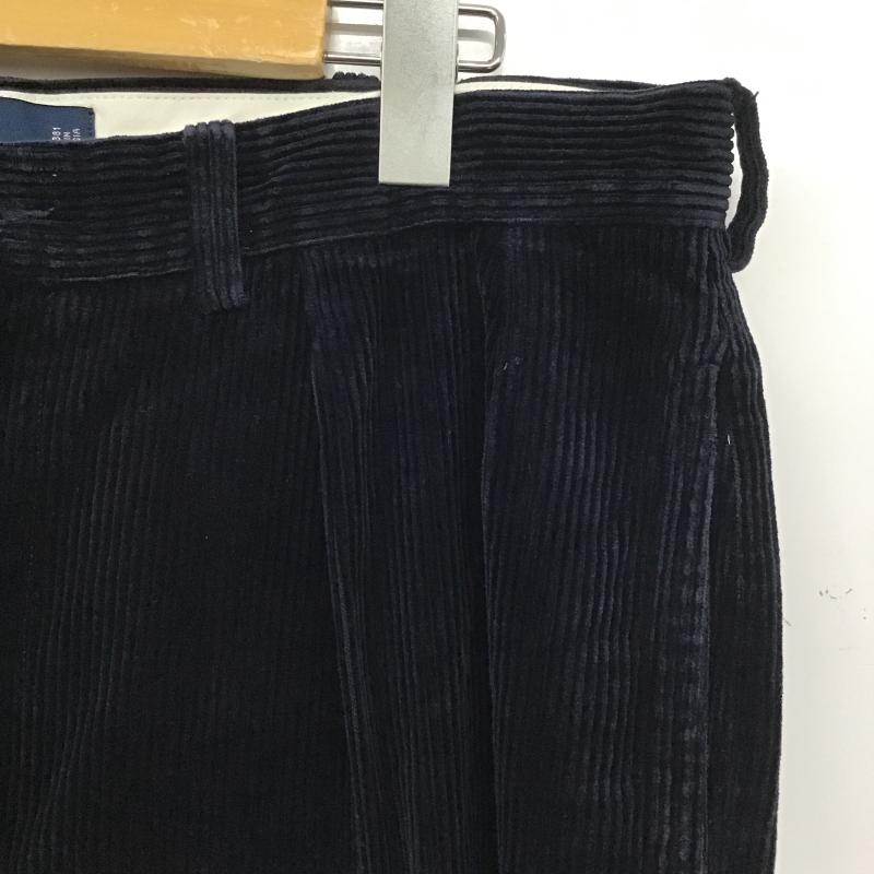ポロバイラルフローレン Polo by RALPH LAUREN パンツ ワークパンツ、ペインターパンツ コーデュロイパンツ ワイドパンツ カジュアルパンツ 無地 紺 / ネイビー / navy メンズ USED 古着 中古 10161095