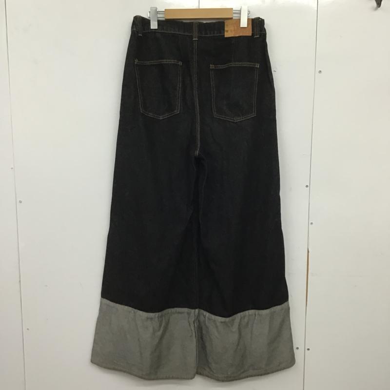 インナーピース THE INNER PEACE パンツ デニム、ジーンズ デニムパンツ ワイドパンツ カジュアルパンツ L 無地 インディゴ / インディゴ / Indigo メンズ USED 古着 中古 10161097